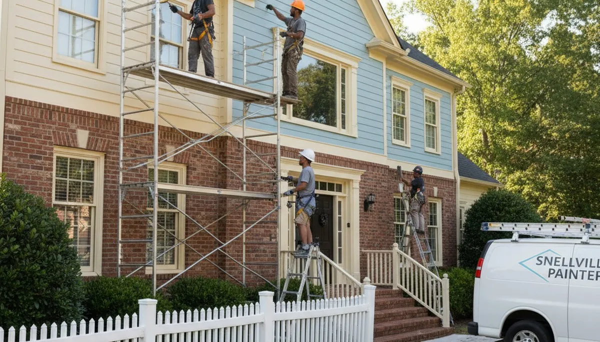 Atlanta, GA painting company team providing professional interior and exterior house painting services